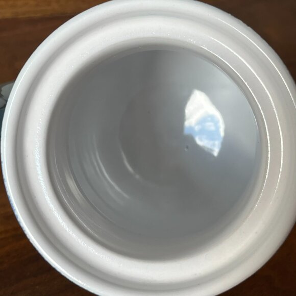 Denby Langley Castile Coffee Pot with Lid Stoneware Blue & White England Vintage - Picture 14 of 17